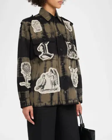 Libertine Nero Vintage Patches French Military Jacket | Thumbnail 3