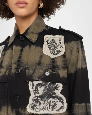 Libertine Nero Vintage Patches French Military Jacket | Thumbnail 4