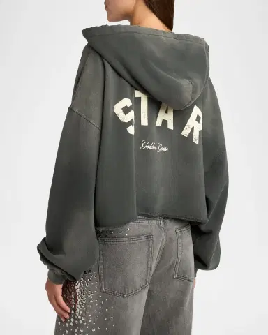 Golden Goose Star Oversized Cropped Hoodie | Thumbnail 2 Golden Goose Star Oversized Cropped Hoodie | Thumbnail 2