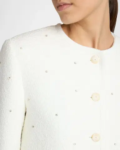 Golden Goose Embroidered Boxy Bouclé Jacket | Thumbnail 4 Golden Goose Embroidered Boxy Bouclé Jacket | Thumbnail 4