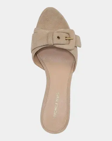 Veronica Beard 65mm Tia Suede Buckle Mules | Thumbnail 2