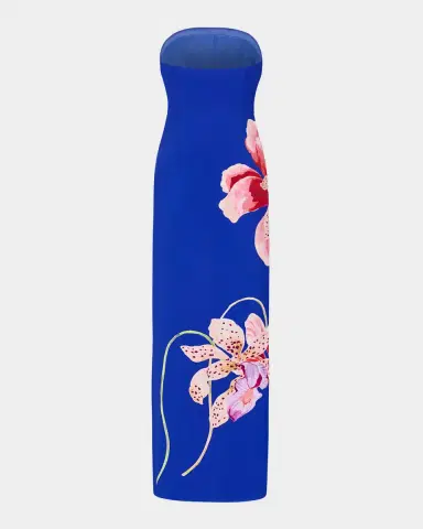 Milly Vera Strapless Floral-Print Maxi Dress | Thumbnail 2 Milly Vera Strapless Floral-Print Maxi Dress | Thumbnail 2