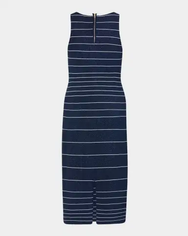 Milly Mari Striped Shimmer Knit Bodycon Midi Dress | Thumbnail 2 Milly Mari Striped Shimmer Knit Bodycon Midi Dress | Thumbnail 2