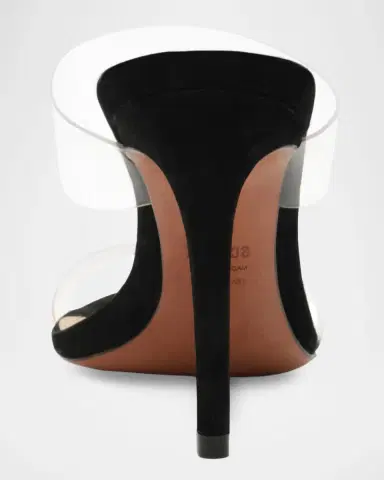 Schutz Ariella Strappy See-Through Vinyl Slide High-Heel Sandals | Thumbnail 5