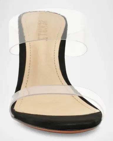 Schutz Ariella Strappy See-Through Vinyl Slide High-Heel Sandals | Thumbnail 6