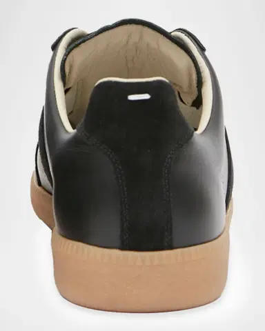 Maison Margiela Men's Replica Leather Low-Top Sneakers | Thumbnail 3 Maison Margiela Men's Replica Leather Low-Top Sneakers | Thumbnail 3