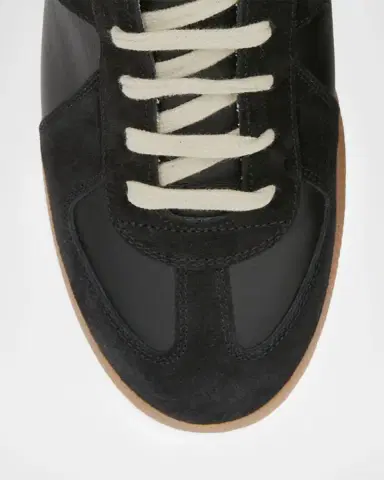 Maison Margiela Men's Replica Leather Low-Top Sneakers | Thumbnail 4 Maison Margiela Men's Replica Leather Low-Top Sneakers | Thumbnail 4