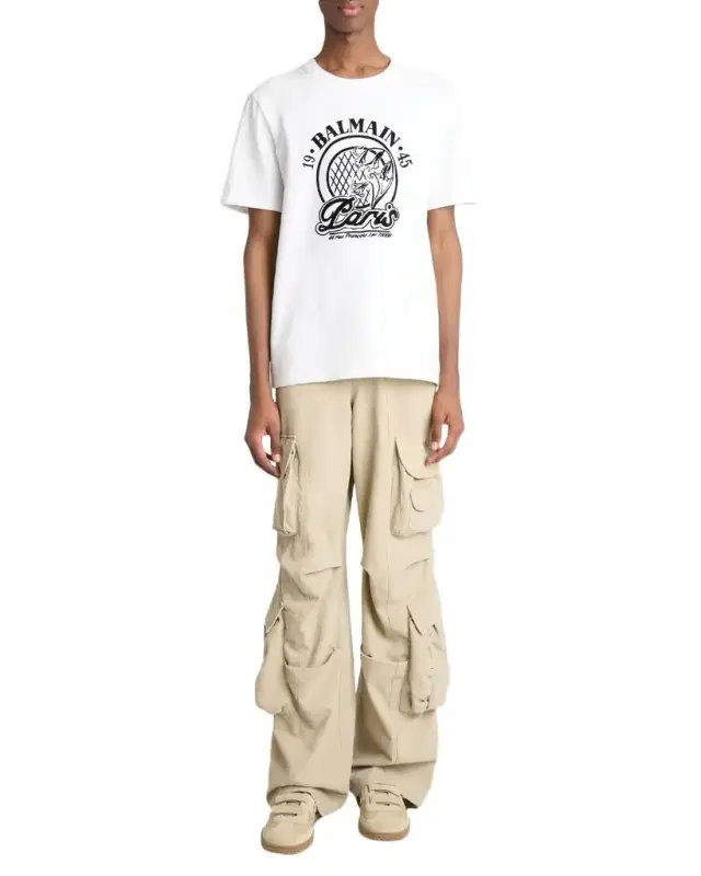 Men 's Washed Cotton Loose-Fit Cargo Pants