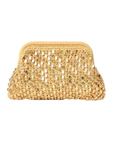 BTB Los Angeles Vita Studded Raffia Clutch Bag | Thumbnail 1 BTB Los Angeles Vita Studded Raffia Clutch Bag | Thumbnail 1