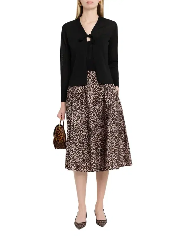 Arden Tie-Front Knit Sweater