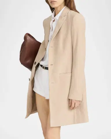FRAME The Sleek Suede Coat | Thumbnail 5 FRAME The Sleek Suede Coat | Thumbnail 5
