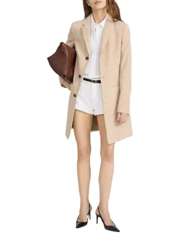 FRAME The Sleek Suede Coat | Thumbnail 1 FRAME The Sleek Suede Coat | Thumbnail 1