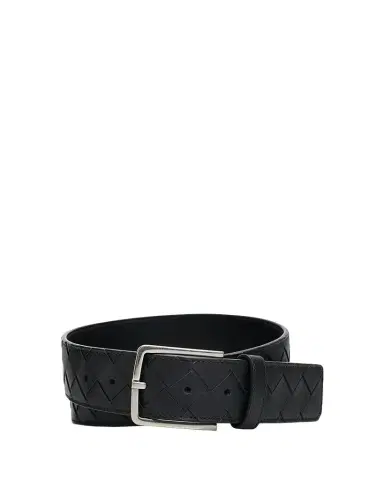 Bottega Veneta Men's Maxi-Intrecciato Leather Belt | Thumbnail 1 Bottega Veneta Men's Maxi-Intrecciato Leather Belt | Thumbnail 1