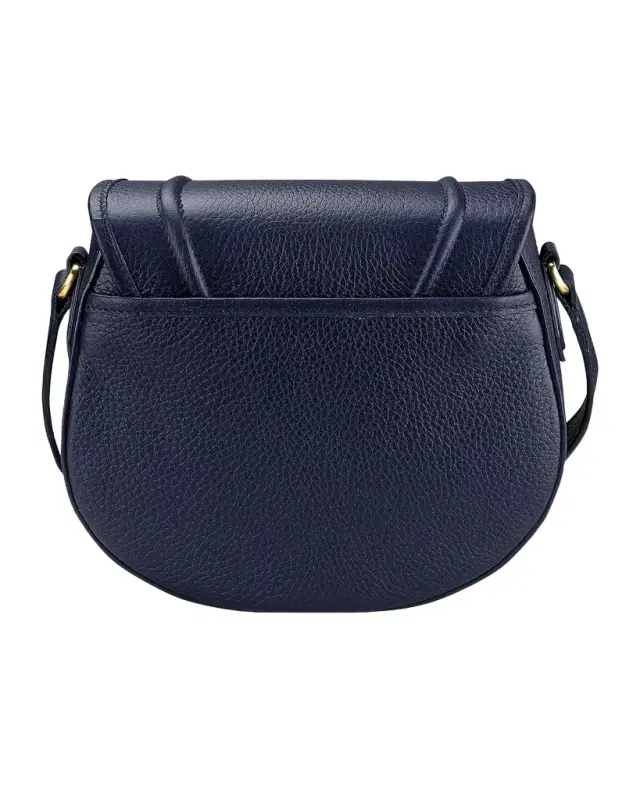 Gigi New York Jenni Pebbled Leather Saddle Bag