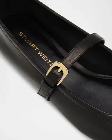 Stuart Weitzman Sai Leather Mary Jane Ballerina Flats | Thumbnail 4 Stuart Weitzman Sai Leather Mary Jane Ballerina Flats | Thumbnail 4