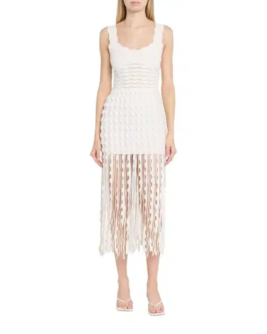 Simkhai Brionne Scalloped Knit Midi Dress | Thumbnail 1