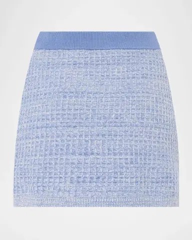 Milly Saige Waffle-Knit Mini Skirt | Thumbnail 2 Milly Saige Waffle-Knit Mini Skirt | Thumbnail 2