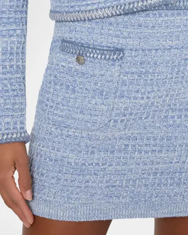 Milly Saige Waffle-Knit Mini Skirt | Thumbnail 4 Milly Saige Waffle-Knit Mini Skirt | Thumbnail 4