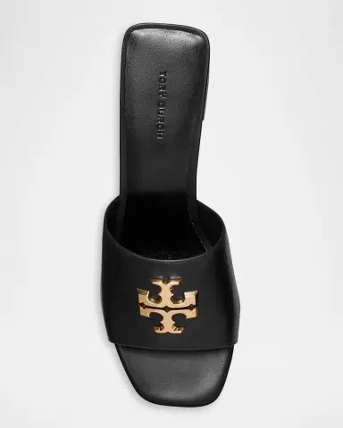 Tory Burch 55mm Eleanor Medallion Leather Slide Sandals | Thumbnail 3