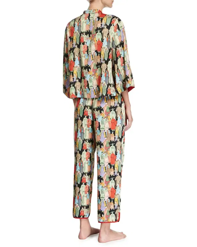 Two-Piece Dynasty Printed Pajamas