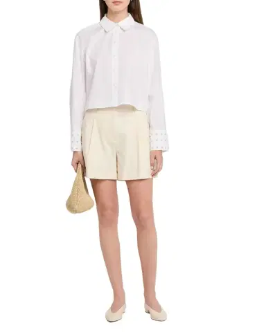 TANYA TAYLOR Largaux Beaded Button-Front Top | Thumbnail 1 TANYA TAYLOR Largaux Beaded Button-Front Top | Thumbnail 1