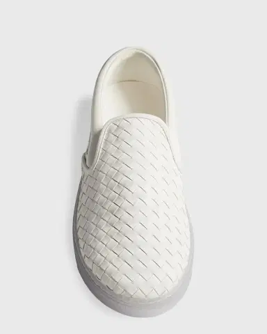 Bottega Veneta Men's Serena Intrecciato Leather Slip-On Sneakers | Thumbnail 4 Bottega Veneta Men's Serena Intrecciato Leather Slip-On Sneakers | Thumbnail 4