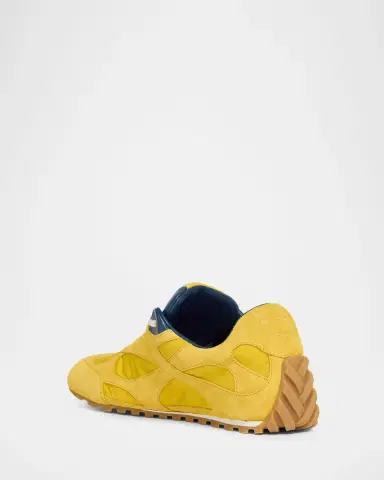 Bottega Veneta Men's Orbit Flash Suede & Nylon Low-Top Sneakers | Thumbnail 3 Bottega Veneta Men's Orbit Flash Suede & Nylon Low-Top Sneakers | Thumbnail 3