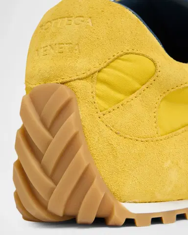 Bottega Veneta Men's Orbit Flash Suede & Nylon Low-Top Sneakers | Thumbnail 4 Bottega Veneta Men's Orbit Flash Suede & Nylon Low-Top Sneakers | Thumbnail 4
