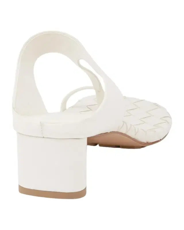 Bottega Veneta 40mm Livia Leather Kitten-Heel Thong Sandals