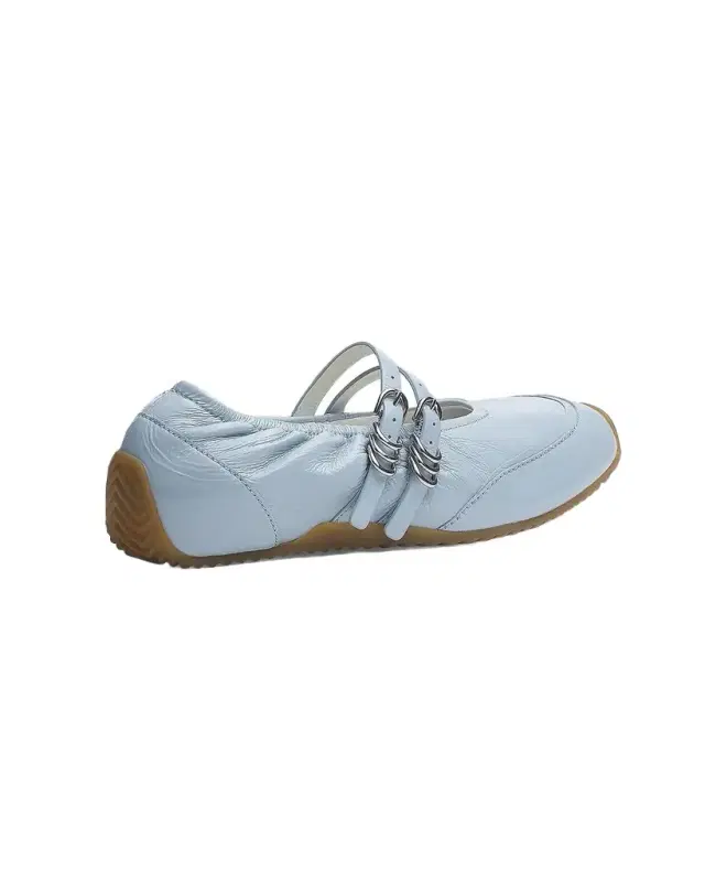 Rag & Bone Emilee Metallic Leather Mary Jane Ballerina Flats