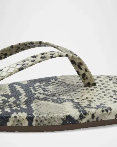 TKEES Lily Snakeskin-Effect Vegan Leather Flip-Flops | Thumbnail 2 TKEES Lily Snakeskin-Effect Vegan Leather Flip-Flops | Thumbnail 2