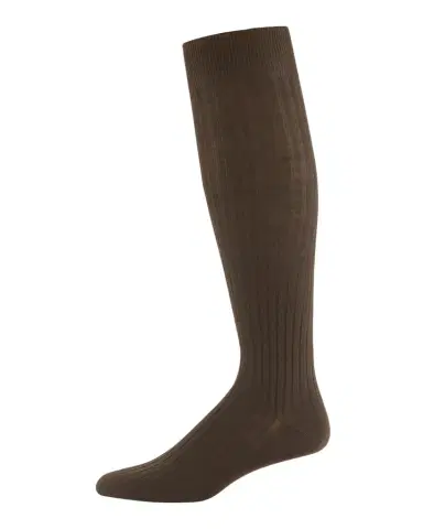Neiman Marcus Over-the-Calf Ribbed Socks | Thumbnail 1