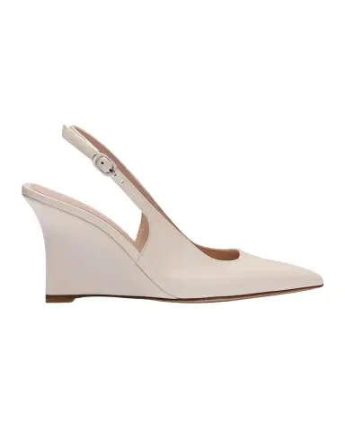 Stuart Weitzman 85mm Vinnie Patent Leather Slingback Wedge Pumps | Thumbnail 2