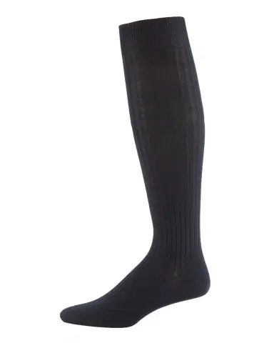 Neiman Marcus Over-the-Calf Ribbed Socks | Thumbnail 1