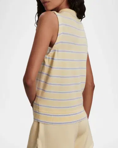 Varley Rue Striped Polo Tank Top | Thumbnail 5