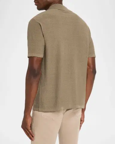 Frame Men's Linen-Blend Short-Sleeve Shirt | Thumbnail 2 Frame Men's Linen-Blend Short-Sleeve Shirt | Thumbnail 2