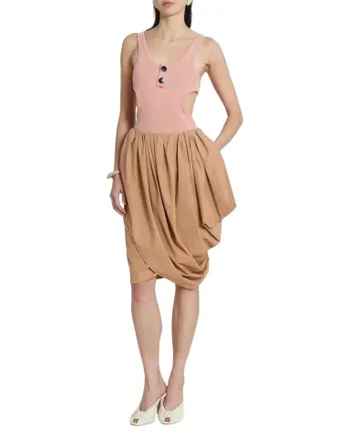Chloé Scoop-Neck Cotton Rib Cutout Tank Top | Thumbnail 1 Chloé Scoop-Neck Cotton Rib Cutout Tank Top | Thumbnail 1