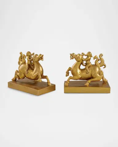 Port 68 Elephant Rider Bookends, Set of 2 | Thumbnail 3