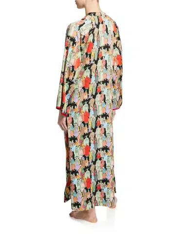 Natori Dynasty Zip Caftan | Thumbnail 1 Natori Dynasty Zip Caftan | Thumbnail 1
