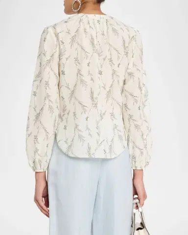 Veronica Beard Emiko Floral Blouse | Thumbnail 2