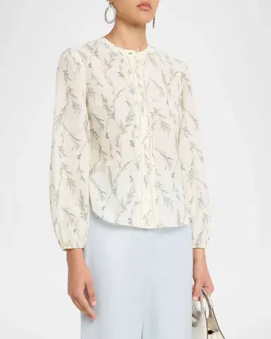 Veronica Beard Emiko Floral Blouse | Thumbnail 3