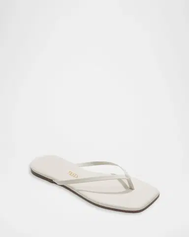 TKEES Lily Leather Square-Toe Thong Sandals | Thumbnail 2