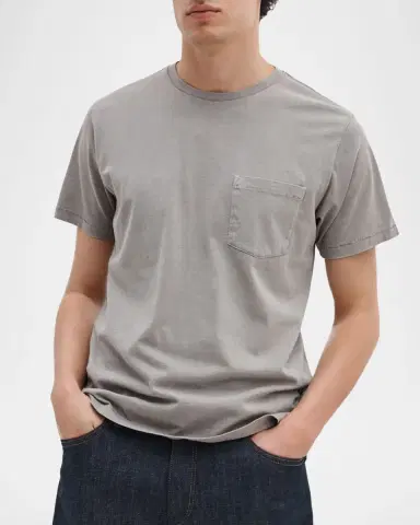 rag & bone Men's Cotton Garment-Dyed Pocket T-Shirt | Thumbnail 3