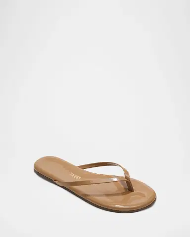 TKEES Lily Glossy Leather Flat Thong Sandals | Thumbnail 4