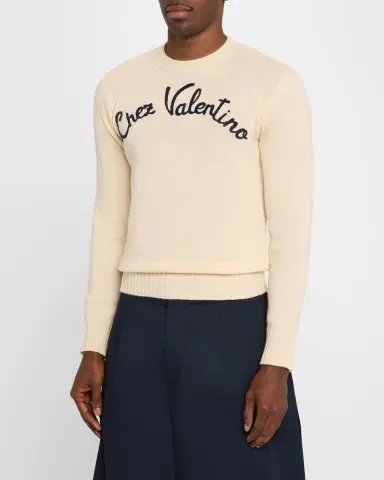 Valentino Garavani Men 's Chez Wool Sweater | Thumbnail 3