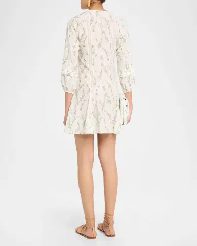 Veronica Beard Ollian Floral Mini Dress | Thumbnail 2 Veronica Beard Ollian Floral Mini Dress | Thumbnail 2