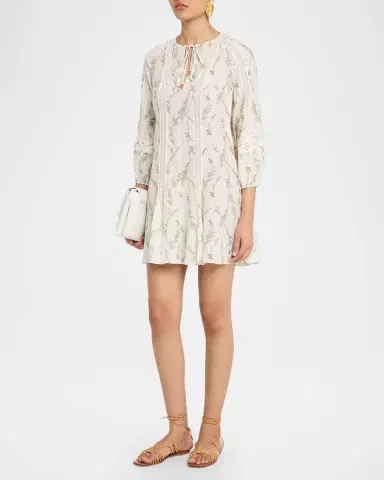 Veronica Beard Ollian Floral Mini Dress | Thumbnail 3 Veronica Beard Ollian Floral Mini Dress | Thumbnail 3