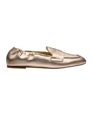 Stuart Weitzman Bryant Metallic Leather Penny Loafers | Thumbnail 2