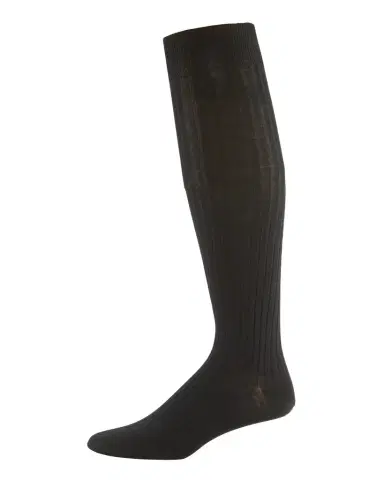 Neiman Marcus Over-the-Calf Ribbed Socks | Thumbnail 1
