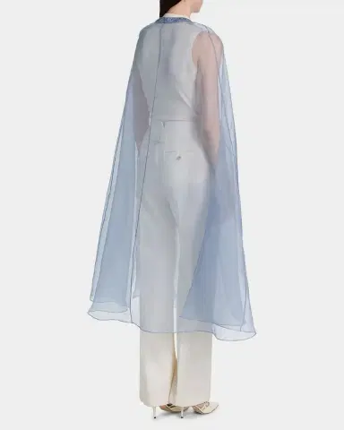 Carolyn Rowan Silk Organza Cape | Thumbnail 2 Carolyn Rowan Silk Organza Cape | Thumbnail 2